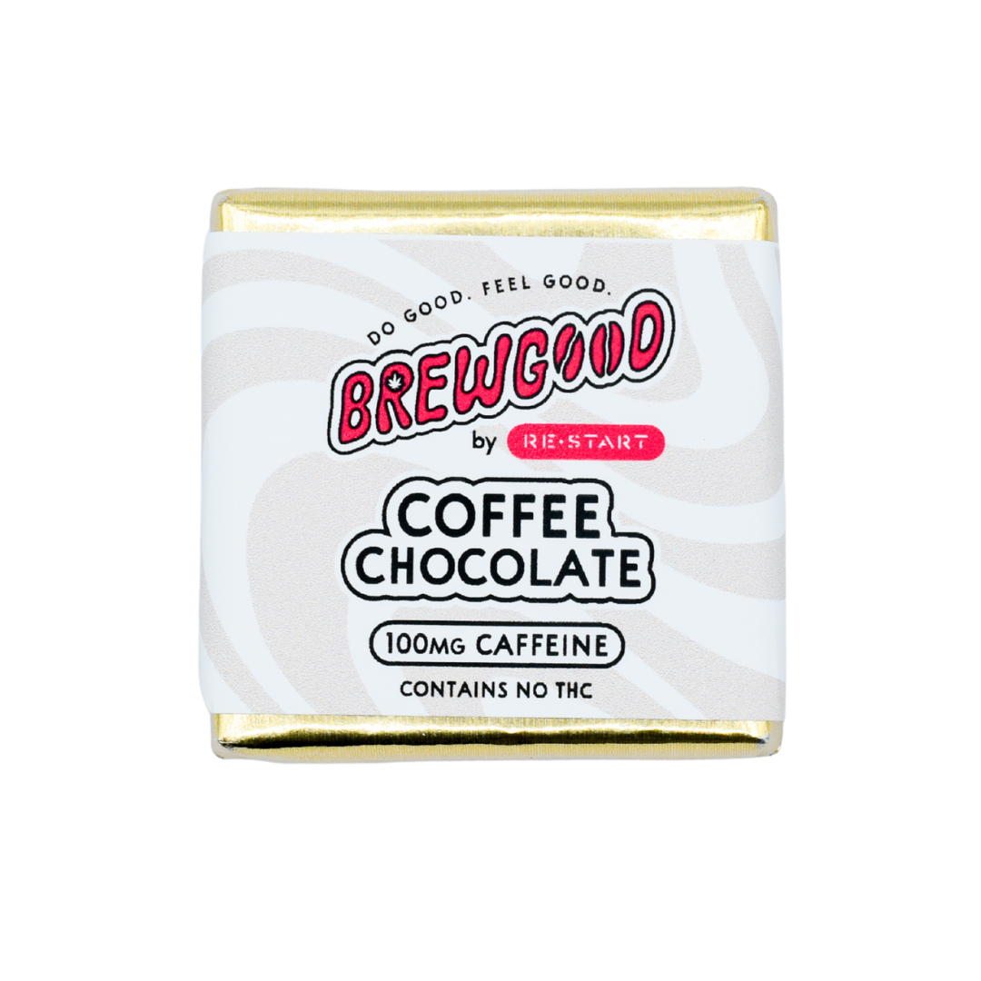 Brewgood Coffee Chocolate Minis 100MG Caffeine 6-ct